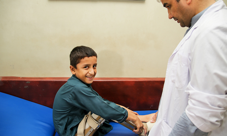 Nine-year old Adil Khan story, polio effected child