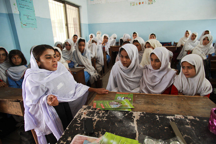 Rukhsana Shah, 13 years Polio-affectedStudent Volunteer in Quetta, Balochistan